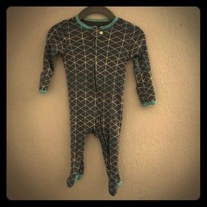 Lightly used onesie with cool pattern.